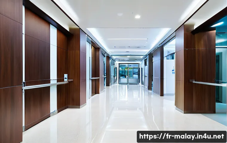 말레이시아의 의료 시스템과 병원 추천 - **Prompt: A modern, luxurious private hospital lobby in Kuala Lumpur, Malaysia.**
    A wide-angle s...