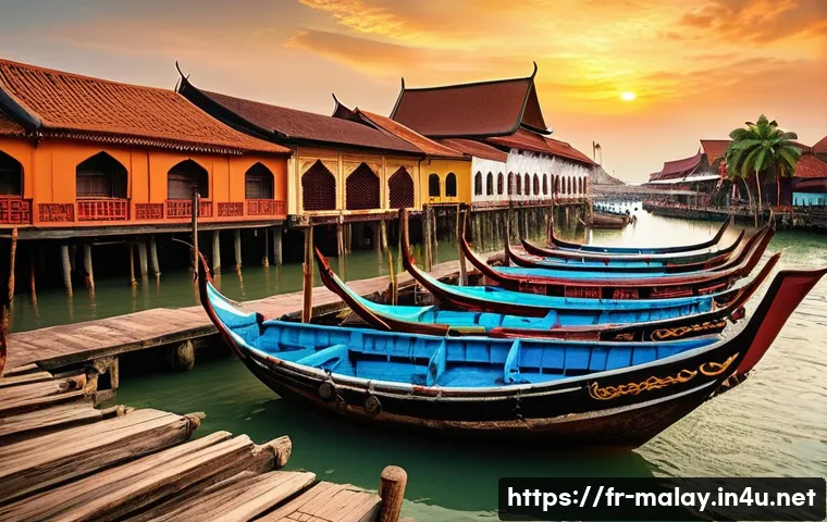 말레이시아의 독립 운동사 - **Prompt: The Bustling Port of 15th Century Malacca**
"A vibrant and bustling scene of the 15th-...